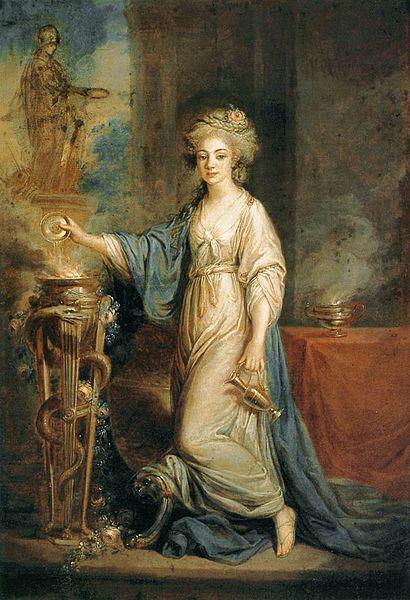 Angelica Kauffmann Portrait of a Woman as a Vestal Virgin oil painting picture